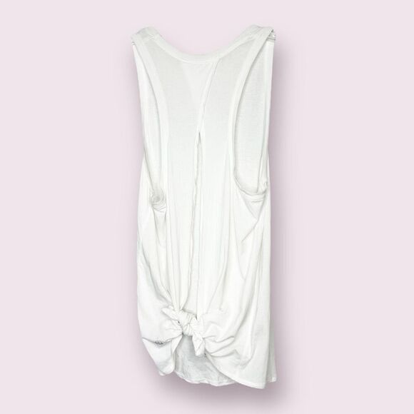 Lululemon Nook Tank * Vitasea Wunderlust 2015 Women’s Size 6 White RARE Two-Way - Picture 11 of 14